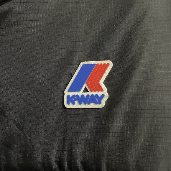 K-Way Jacket Men Size XL Black Le Vrai Orsetto 3.0 Sweatshirt Teddy Sherpa Hood - Picture 9 of 9